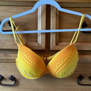 SOLD ~ Orange/yellow ombré bikini top